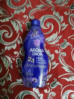 Гель для стирки Aroma Drop, 1 л, универсальный, Лаванда и ваниль 2в1 - фото 3 от пользователя