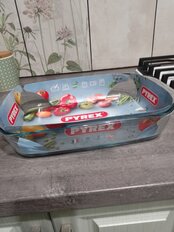 Форма для запекания стекло, 25х39х7 см, 3.8 л, прямоугольная, Pyrex, Irresistible, 409B000/7046 - фото 8 от пользователя