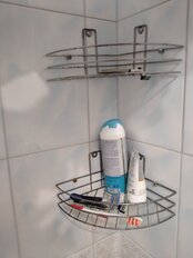 Полка для ванной металл, угловая, 21х21х11 см, хром, ПУ-пр-001 - фото 4 от пользователя