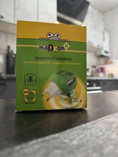 Репеллент от комаров, фумигатор с жидкостью, комплект, 30 ночей, Nadzor, 30 мл - фото 2 от пользователя