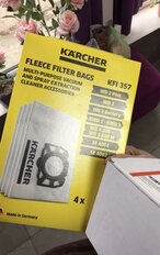 Мешок для пылесоса Karcher, синтетический, 4 шт, для WD 2 Plus/3, 2.863-314.0, нетк.мат - фото 7 от пользователя