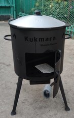 Учаг для казана 8 л, съемные ножки, дверца, кочерга, колосник, Kukmara, ук18 - фото 4 от пользователя
