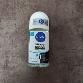 Дезодорант Nivea, Невидимая защита для черного и белого антиперспирант, женский, ролик, 50 мл - фото 2 от пользователя
