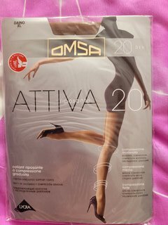 Колготки Omsa, Attiva, 20 DEN, р. 5, daino/загар, шортики, с укрепленным мыском - фото 1 от пользователя