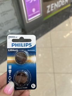 Батарейка Philips, CR2032, литиевая, 3 В, блистер, 2 шт, Б0062716 - фото 1 от пользователя