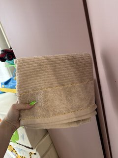 Полотенце банное 50х90 см, 100% хлопок, 500 г/м2, Оксфорд, бежевое, Узбекистан, 530195090 - фото 5 от пользователя
