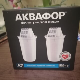 Картридж для фильтра-кувшина Аквафор, А7, 2 шт, сохранение полезных минералов - фото 6 от пользователя