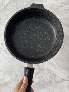 Сковорода литой алюминий, 28 см, антипригарное покрытие, Мечта, Гранит black Induction, съемная ручка, индукция, 028802И - фото 8 от пользователя
