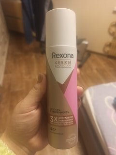 Дезодорант Rexona, Clinical Protection Сухость и уверенность, для женщин, спрей, 150 мл - фото 3 от пользователя