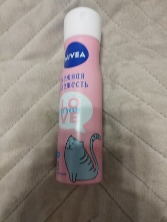 Дезодорант Nivea, Love Be Trendy Нежная свежесть, для женщин, спрей, 150 мл - фото 7 от пользователя