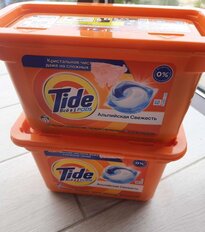 Капсулы для стирки Tide, Все в 1 Pods Альпийская свежесть, 12 шт, капсула 24.8 г - фото 9 от пользователя