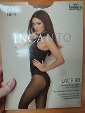 Колготки Incanto, Lace, 40 DEN, р. 2, daino/загар, ажурные трусики - фото 2 от пользователя