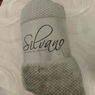 Плед 1.5-спальный, 150х200 см, велсофт жаккард, 100% полиэстер, Silvano, Popcorn, серый, 150/013-PPC/CL - фото 1 от пользователя