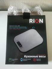 Весы кухонные электронные, нержавеющая сталь, Rion, Черная рамка, платформа, точность 1 г, до 5 кг, LCD-дисплей, PT-892 - фото 2 от пользователя