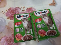 Корм для животных Kitekat, 85 г, для кошек, говядина в соусе, пауч - фото 3 от пользователя