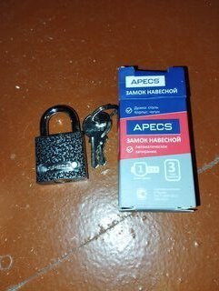 Замок навесной Apecs, PD-01-38, МВС-124, цилиндровый, 3 ключа - фото 5 от пользователя