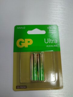 Батарейка GP, ААА (LR03, 24A), 24AUA21-2CRSBC2, алкалиновая, блистер, 2 шт, 1232 - фото 6 от пользователя