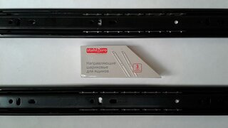 Направляющая шариковая 12&quot;, 300х35х0.8 мм, 2 шт, черная, StahlBuro, 16320 - фото 3 от пользователя