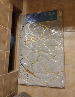 Коврик для ванны, антискользящий, 0.5х0.8 м, полиэстер, РМС, Мрамор, К-06БЖ-50х80 - фото 2 от пользователя