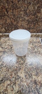 Банка для хранения пищевых продуктов, пластик, 1 л, 11.5х11.5х14.7 см, с крышкой, Homver, Asti, 02025/01, светло-бежевая - фото 9 от пользователя