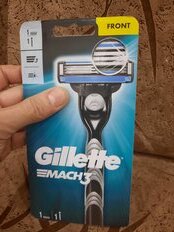 Станок для бритья Gillette, Mach3, для мужчин, 3 лезвия, 1 сменная кассета - фото 7 от пользователя