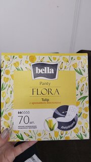 Прокладки женские Bella, Panty Flora Tulip, ежедневные, 70 шт, с ароматом тюльпана, BE-021-RZ70-006 - фото 1 от пользователя