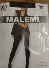 Колготки Malemi, Micro Velour, 100 DEN, р. 5, nero/черные, с шортиками и прозрачным мыском, 12 525 - фото 5 от пользователя