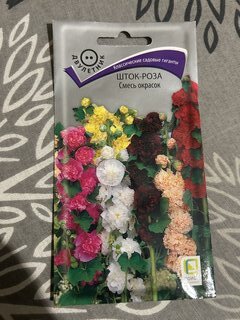 Семена Цветы, Шток-роза, Смесь окрасок, 0.1 г, цветная упаковка, Поиск - фото 6 от пользователя