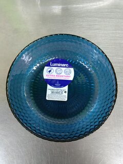 Тарелка суповая, стекло, 18 см, круглая, Идиллия Лондон Топаз, Luminarc, Q1314, синяя - фото 3 от пользователя