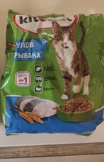 Корм для животных Kitekat, 350 г, для взрослых кошек, сухой, Улов рыбака, пакет, 10132131 - фото 3 от пользователя