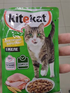 Корм для животных Kitekat, 85 г, для кошек, курица в желе, пауч - фото 3 от пользователя