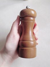 Мельница для специй дерево, 13 см, коричневая, Y3-1158 - фото 6 от пользователя