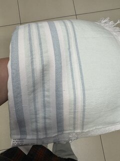 Полотенце банное 70х140 см, 100% хлопок, 370 г/м2, Зум, светло-голубое, Узбекистан - фото 1 от пользователя