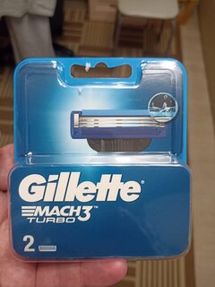 Сменные кассеты для бритв Gillette, Mach3 Turbo, для мужчин, 2 шт - фото 3 от пользователя