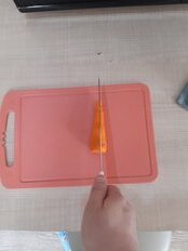 Нож кухонный Daniks, Etude, шеф-нож, нержавеющая сталь, 20 см, рукоятка пластик, YW-A377Y-CH - фото 5 от пользователя