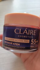 Крем для лица, Claire Cosmetics, Collagen Active Pro, ночной, 55+, 50 мл - фото 3 от пользователя