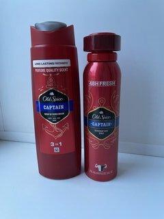 Набор подарочный для мужчин, Old Spice, Captain, дезодорант спрей 150 мл + гель для душа+шампунь 250 мл - фото 1 от пользователя