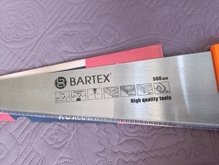 Ножовка по дереву, 500 мм, закаленные зубья, 3D-заточка, 7 TPI, рукоятка двухкомпонентная прорезиненная, Bartex, Profi, P-500 - фото 6 от пользователя