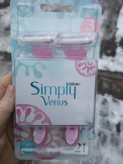 Станок для бритья Venus, Simply, для женщин, 3 лезвия, 2 шт, одноразовые, 0050005249 - фото 6 от пользователя