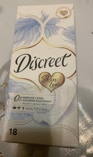 Прокладки женские Discreet, Skin Love Multiform, ежедневные, 18 шт, 0001037480 - фото 5 от пользователя