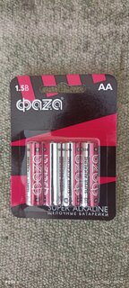 Батарейка ФАZА, АА (LR6, 15A), Super Alkaline, щелочная, 1.5 В, блистер, 4 шт, 5000285 - фото 3 от пользователя