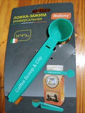 Зажим-ложка для пакетов 16х4х3 см, навеска, Mallony, SC-1 985861 - фото 7 от пользователя