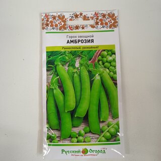 Семена Горох, Сахарный Первенец, 10 г, цветная упаковка, Русский огород - фото 4 от пользователя