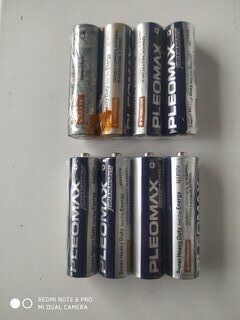 Батарейка Pleomax, АА (R6, 15D), Super heavy duty Samsung, солевая, 1.5 В, спайка, 4 шт - фото 2 от пользователя