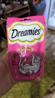 Корм для животных Dreamies, 60 г, для кошек, лакомство, говядина, 52353 - фото 3 от пользователя