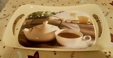 Поднос пластик, 40.5х26.5 см, прямоугольный, с ручками, в ассортименте, малый, 139 - фото 2 от пользователя