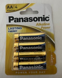 Батарейка Panasonic, АА (LR6, 15A), Alkaline Power, щелочная, 1.5 В, спайка, 4 шт - фото 1 от пользователя