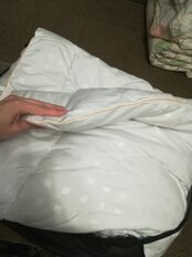 Одеяло 2-спальное, 172х205 см, Овечья шерсть, 350 г/м2, зимнее, чехол 100% хлопок, кант - фото 9 от пользователя