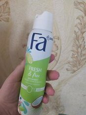 Дезодорант Fa, Fresh&amp;Free Лайм-кокос, для женщин, спрей, 150 мл - фото 3 от пользователя