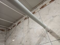 Карниз для ванной алюминий, пластик, 140 см, 260 см, телескопический, белый, STSR-103AW - фото 5 от пользователя